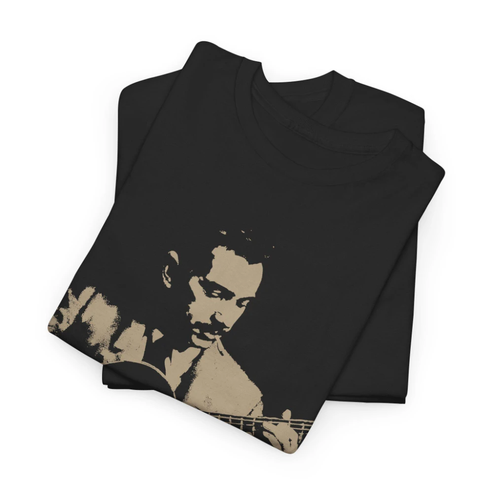 Unisex Heavyweight 100% Cotton T-Shirt - Django Reinhardt Tribute T-Shirt All-Season Streetwear Tops graphic t shirts