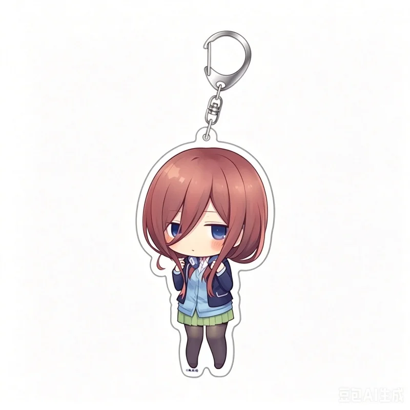 Cartoon Cell Phone Pendant The Quintessential Quintuplets Figure Decoration Bag Car Key Ring Charm Gift Anime Acrylic Keychain