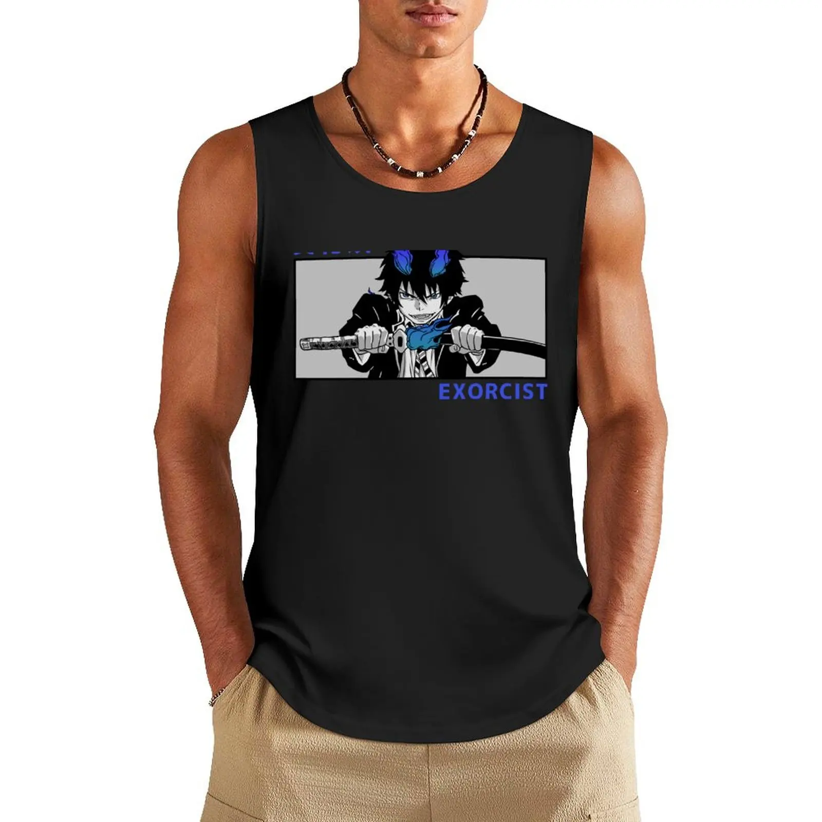 

Rin Okumura Tank Top Men's tops Men's vest anime clothes