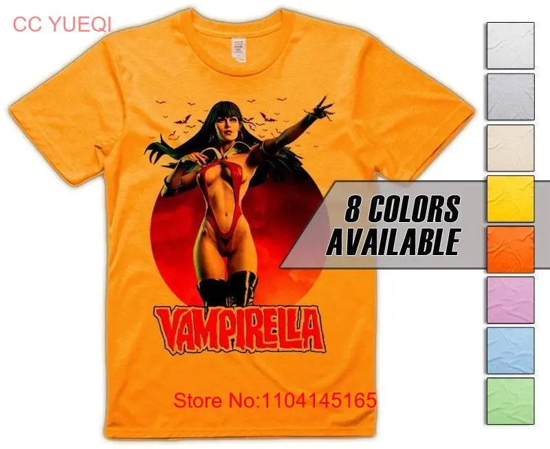 Vampirella V3 Men's T Shirt all sizes S 5XL 8 Colors available long or short sleeves