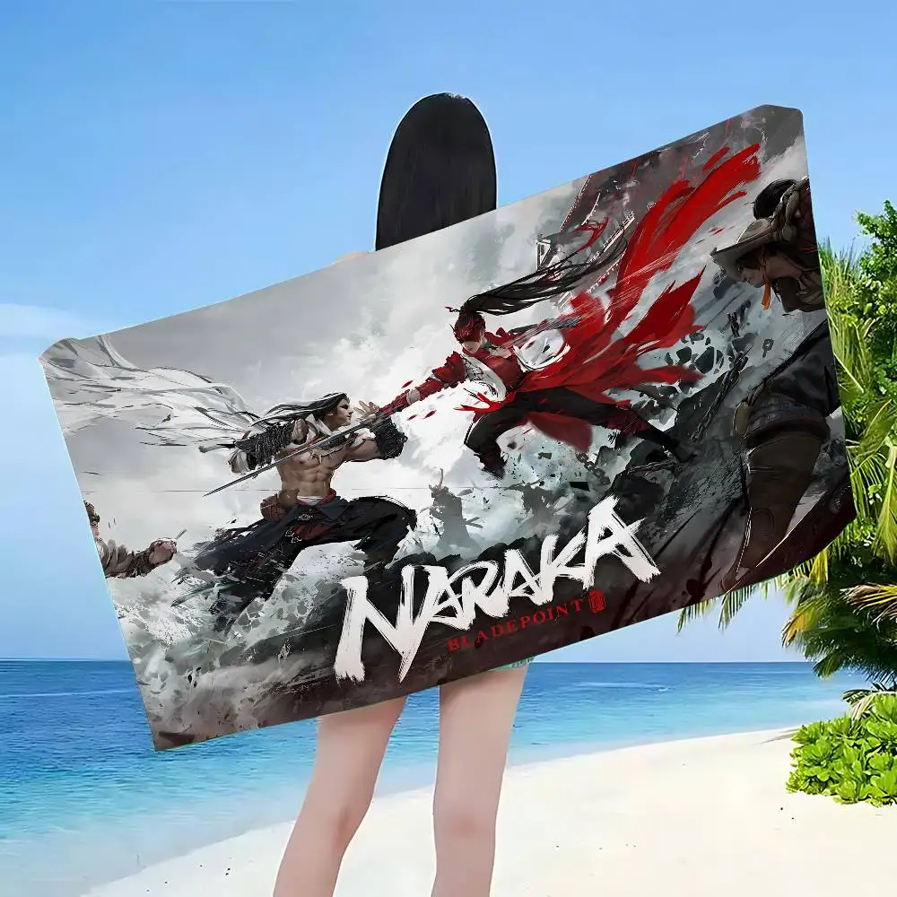 Battle Royale Game N-Naraka Bladepoint Microfiber Beach Towel Absorbent Quick dry Soft Yoga Swimming Resort Mountain Towel
