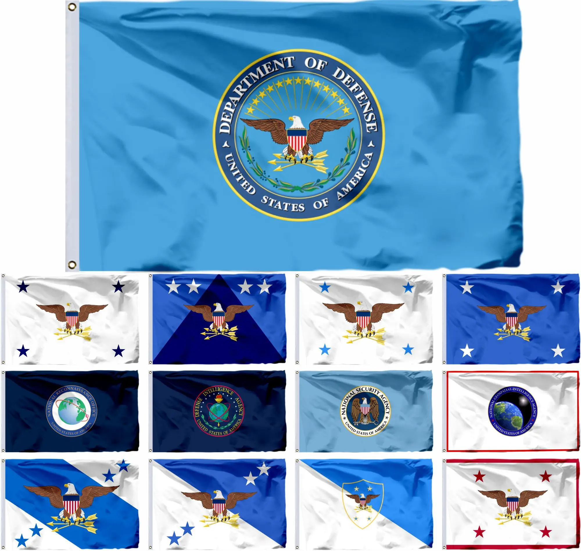 USA Department Defense Seal Flag 90x150cm 3x5ft US NGA American NRO United States Flags and National Security Agency Banners