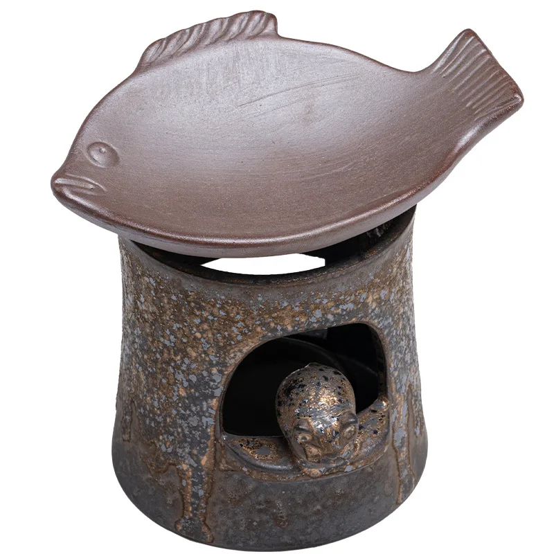 

Ceramic tea roaster, household coarse pottery tea flavoring device, roasting oven