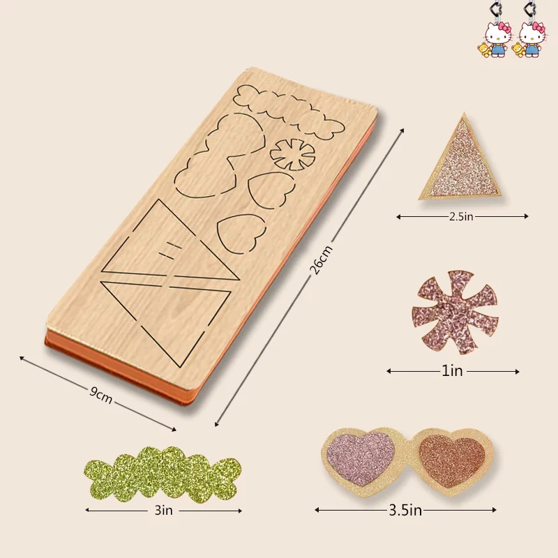 Xx116 Sull Series Triangular Love Snowflake Mold Wooden Cutting Dies Suitable For Most Cutting Machines