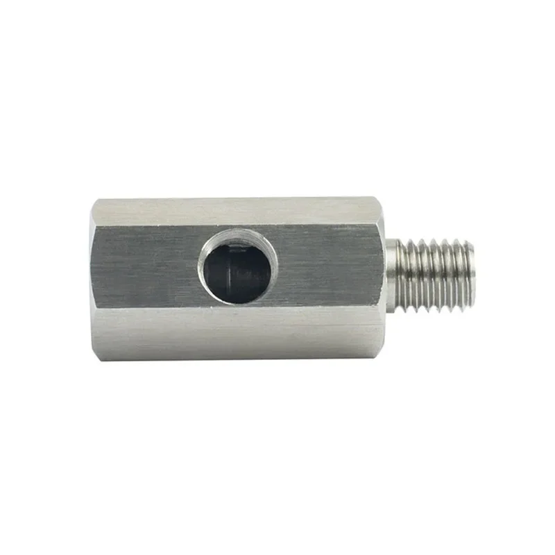 Oil Pressure Sensor 1/8'' BSPT Stainless Steel Tee to NPT Adapter Turbo Feed Line Gauge Tee Adapter