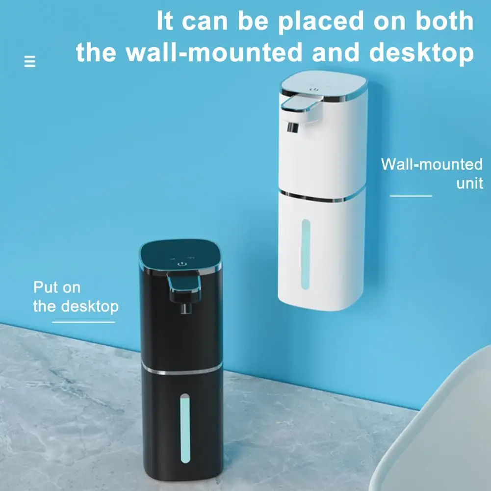 400ML Large Capacity Touchless Countertop Or Wall-Mounted 4-Gears Adjustable Foam/Gels Smart Infringing Automatic Soap Dispenser