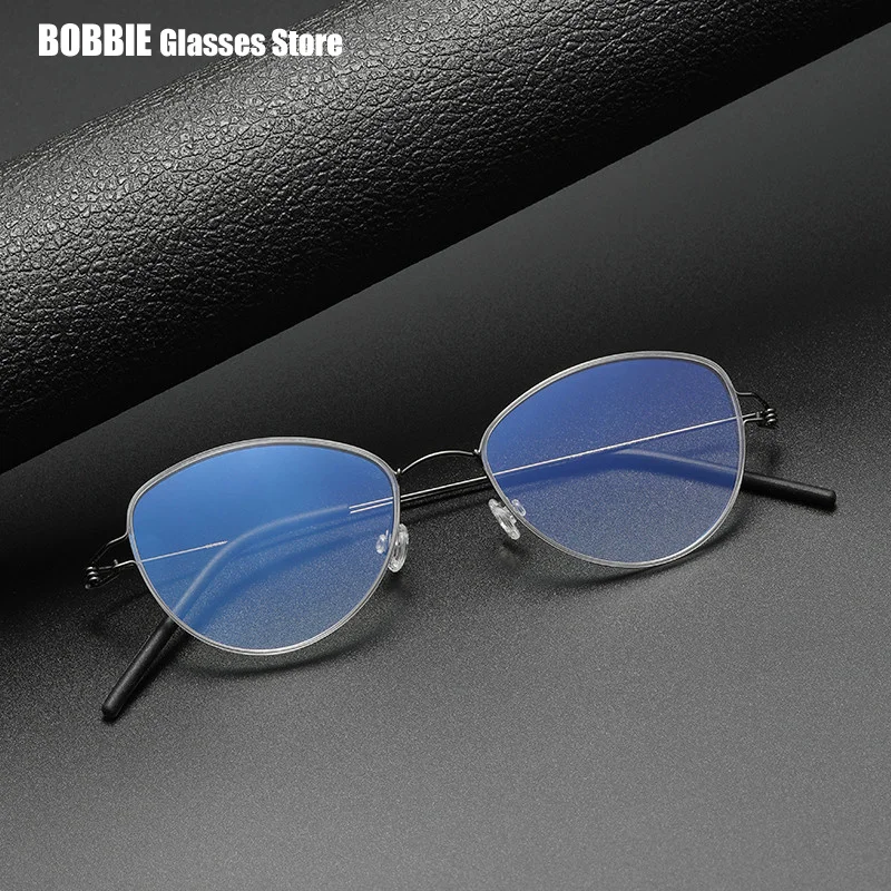 Denmark Brand Oval Round Titanium Glasses Frame Men Women LENE Screwless Eyewear Myopia Optical Prescription Eyeglasses Frames