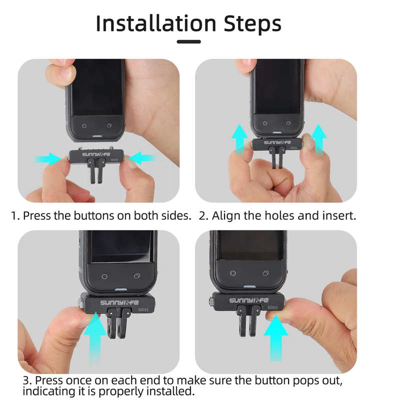 قاعدة محول مغناطيسية سريعة الإصدار لـ Insta360 X5 خفيفة الوزن تمديد محول قاعدة تثبيت 1/4 موضوع لـ Ace / Ace pro2/1