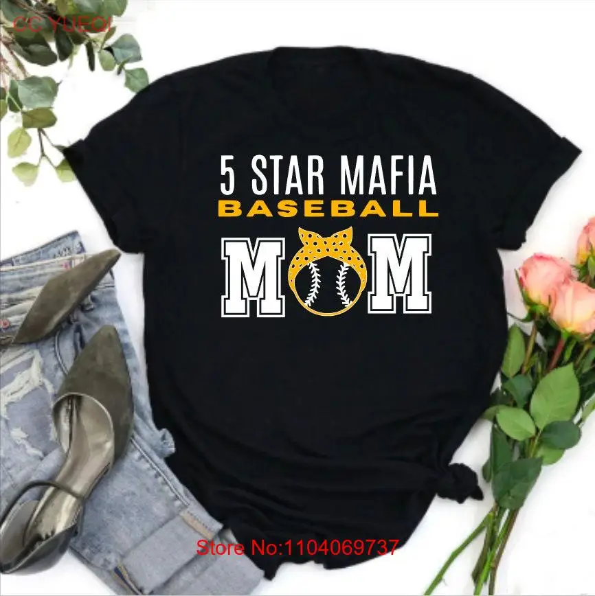 5 Star Mafia Baseball T Shirt Five Mom Dad long or short sleeves