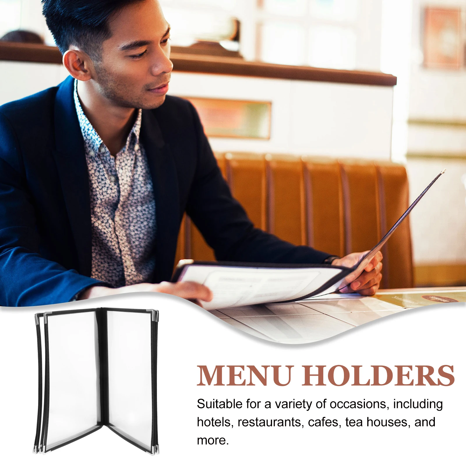 

Sturdy Transparent Menu Cover Design Clear Visibility Restaurant Menu Book Holders Men Book Men Books