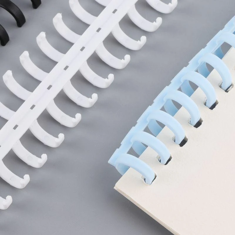 W89C الموثق البلاستيكي مع 30 ثقوب دوائر الدفتار اللوازم المكتبية اللوازم