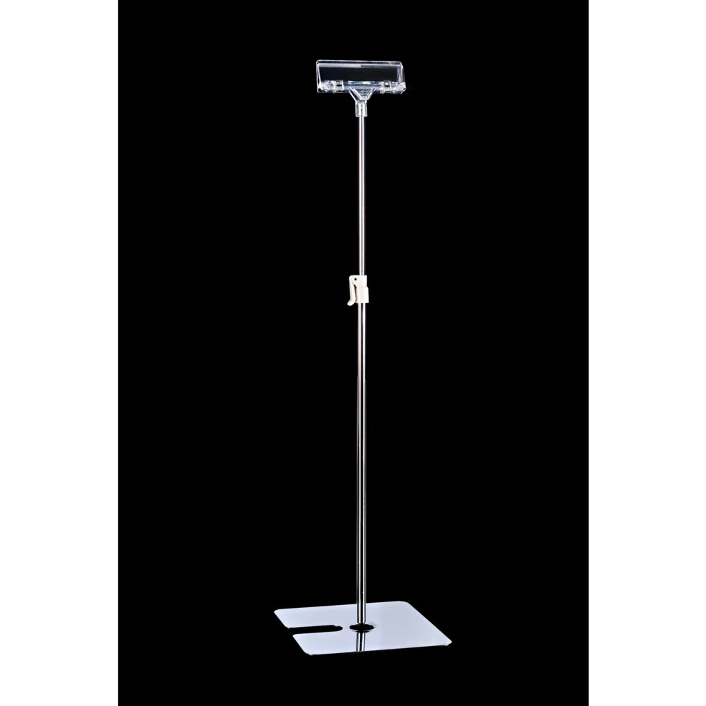 T Shape Display Stand For Supermarket Store Metal Poster Stand