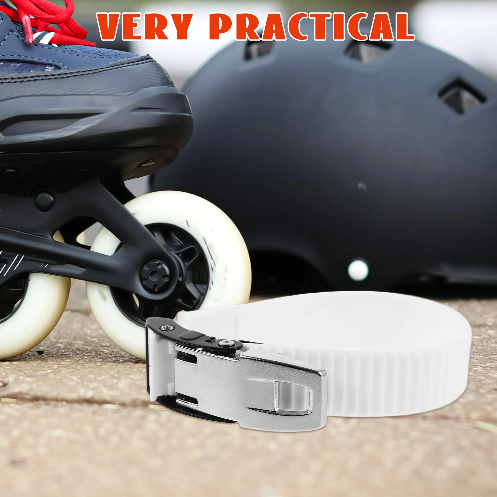 1 زوج الأسطوانة تزلج مشبك حزام المهنية حذاء التزلج تحديد أداة الثقيلة البلاستيكية استبدال حزام سهلة التركيب لا أدوات