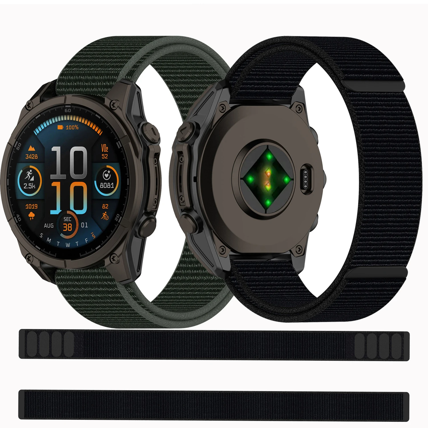 26mm 22mm Nylon Strap For Garmin Fenix E 8 47mm 51mm 7 7X Pro/Enduro 3 2/Epix Quick Release Bracelet Hook Loop Sports Watch Band