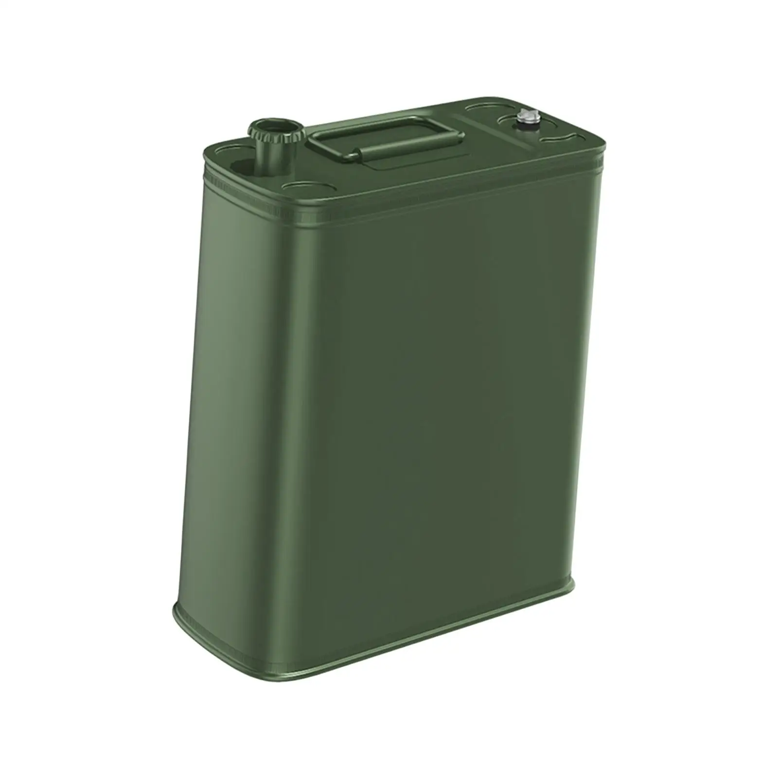 Carbon Steel Fuel Tank Portable Oil Container with Handle Safety Cover Large Capacity Jerry Can for Car Outdoor Adventure