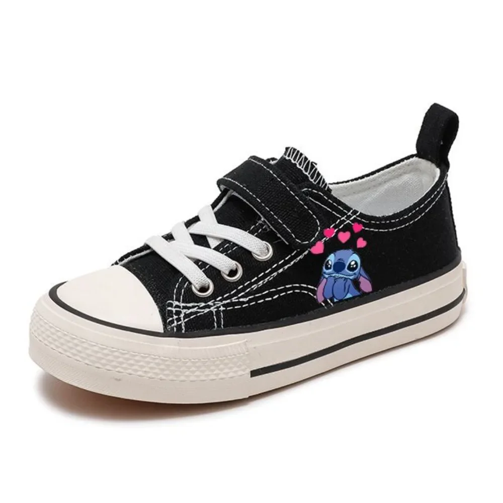 Zapatos de lona con estampado de dibujos animados para niños y niñas, zapatillas de tenis de fondo plano, deportivas, encantadoras, informales, a la