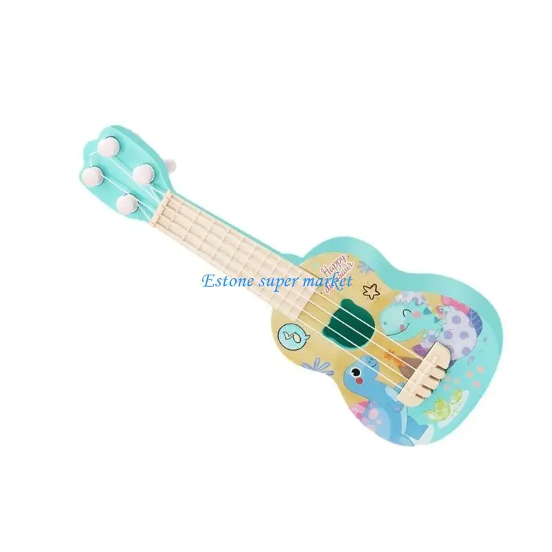 090B Mini Ukulele Giocattolo educativo per bambini Principianti Strumenti musicali Regalo compleanno Divertente Ukulele Prima