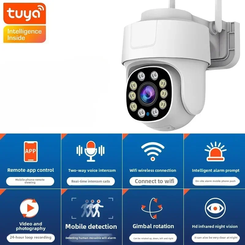 5MP PTZ Tuya Wifi Camera 10X Zoom Smart Outdoor Home Security Video Wireless IP Cam AI Auto Human Tracking Security Protection - Image 3