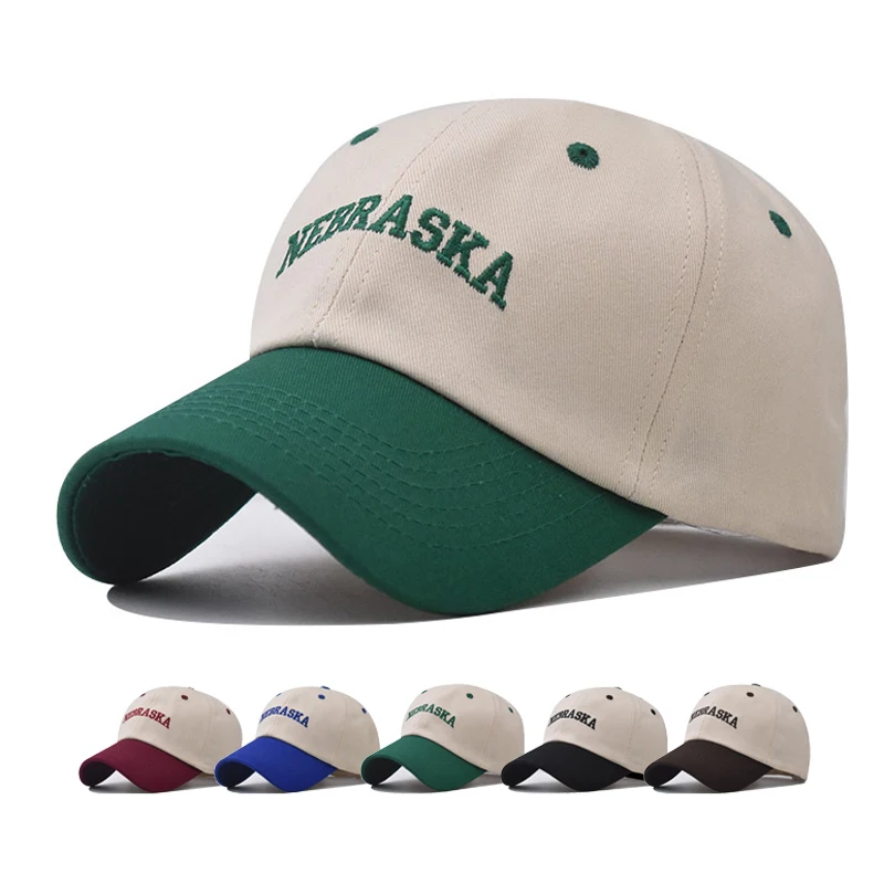 Baseball Cap Snapback Hat Sun hat Spring Autumn baseball cap Sport cap Nebraska Cap Hip Hop Fitted Cap Stitching color hat