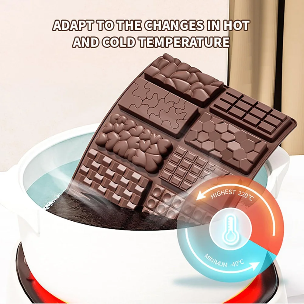 Deep Dubai Chocolate Bar Mold Deep with Diamond Shapes,Candy Silicone Large Stuffed Chocolate Bar Mold for Filling Pistachio