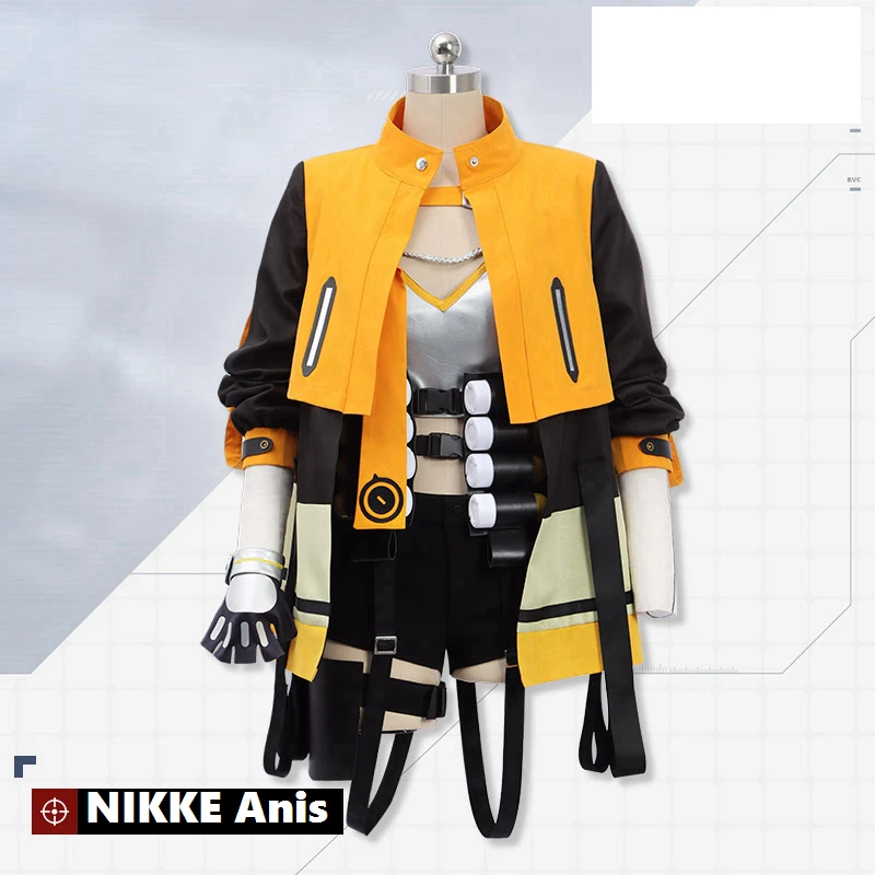 

Customized Game NIKKE The Goddess of Victory Cosplay Costumes SSR Role Anis Jacket Vest Top Shorts Halloween Prop Anime Cos Suit