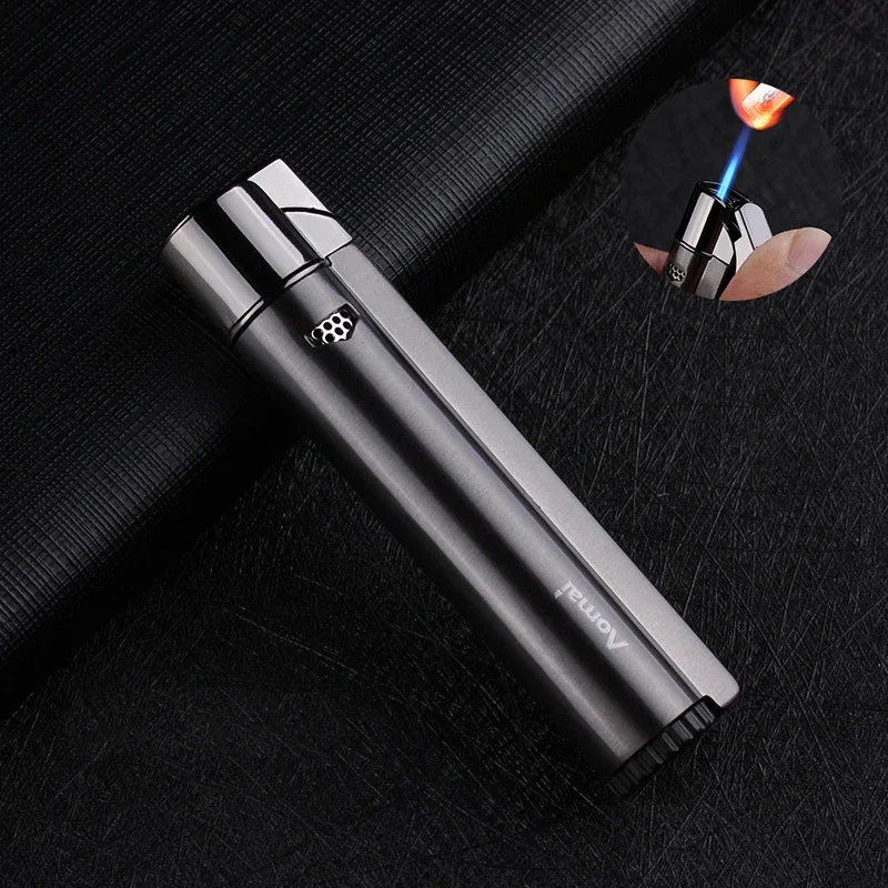 

Metal Jet Welding Torch Lighters Butane Gas Turbo Windproof Lighters Cigar Cigarette Lighters Men's Gifts Outdoor Ignition Tools