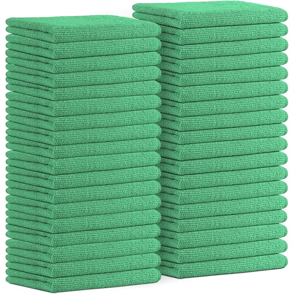 

36-Pack 16x16 Inch Absorbent Cleaning Cloths, Lint-Free, Reusable Washable Microfiber Towels for Cars