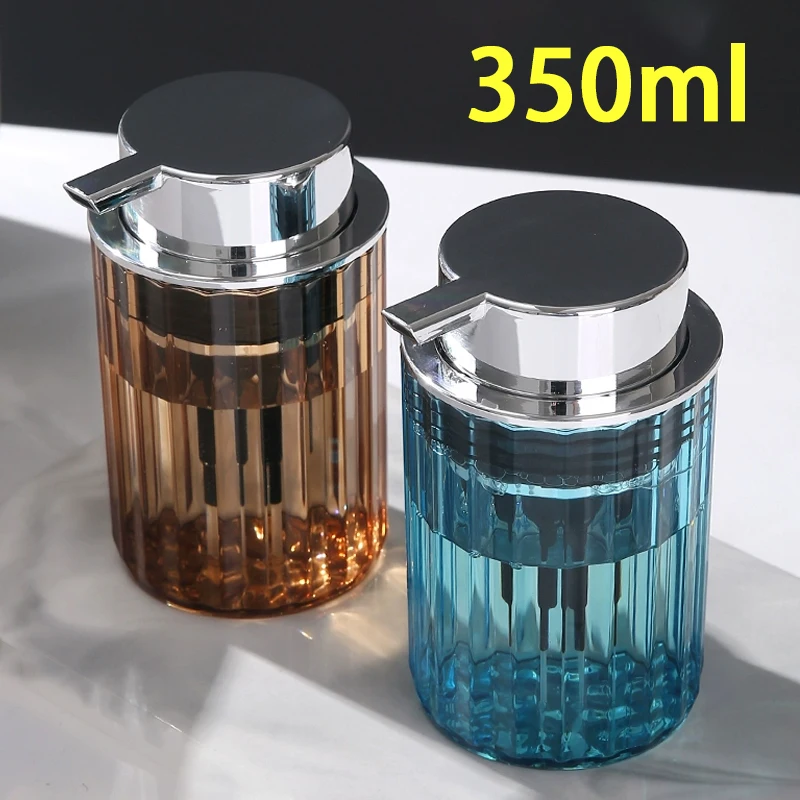 Nachfüllbare Behälter, Seifenspender, Schaumpumpenflasche, Press-Typ, kosmetischer Gesichtsreiniger, Shampoo, Duschflasche, 350 ml