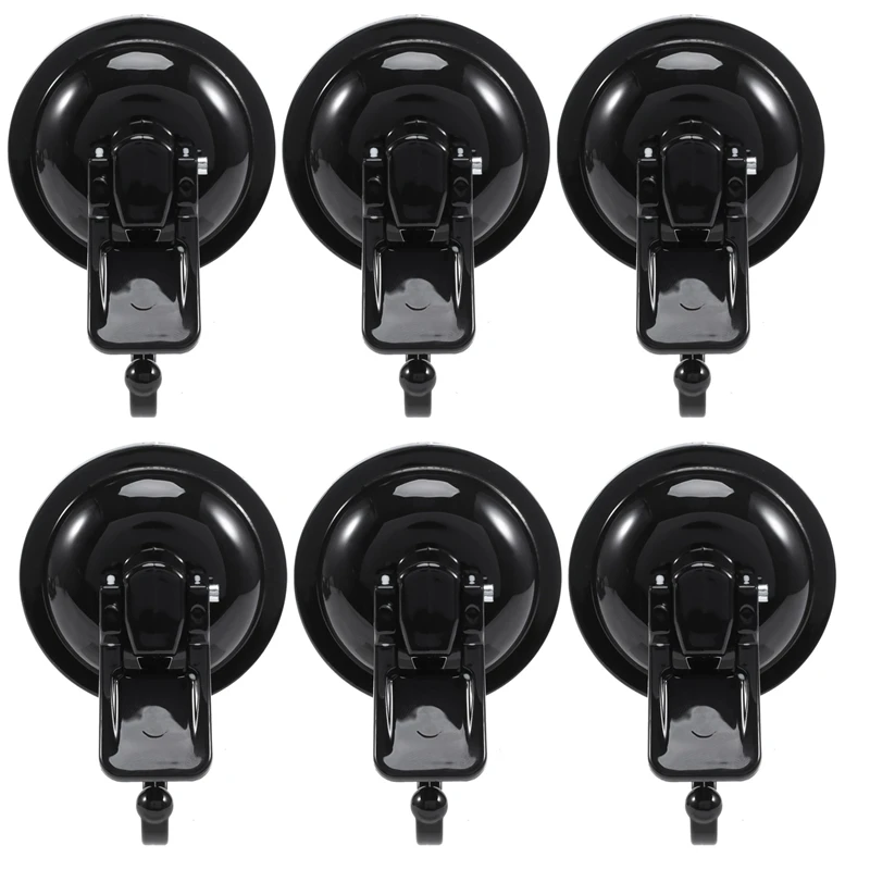 

6Pack Heavy Duty Vacuum Suction Cup Hooks Powerful Hooks Wreath Hanger Easy To Install And Removable For Bathroom