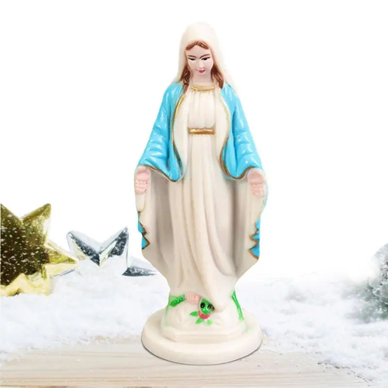 Blessed Virgin Mother Mary Statue Polyresin Immaculate Conception Religious Statue For Garden Outdoor Patio Cemetery Catholic