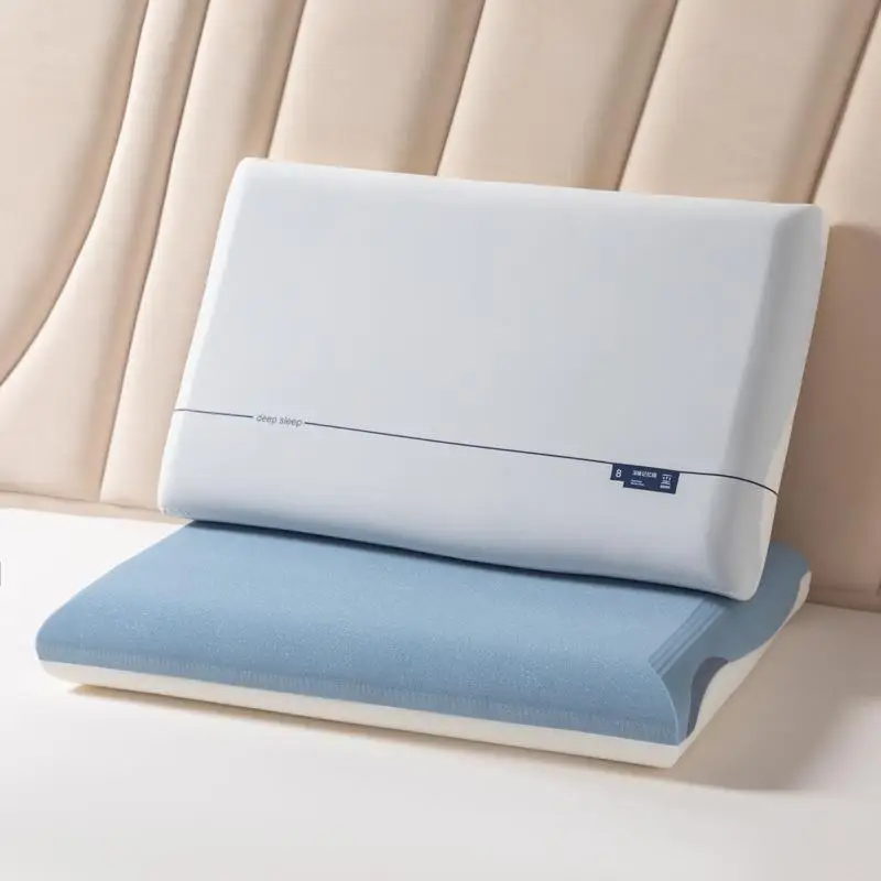 Memory Foam Pillow Core Hotel Star Slow Rebound Neck Support Bedding Cotton Soft Hard Dual Use Office Use 3D Cutting