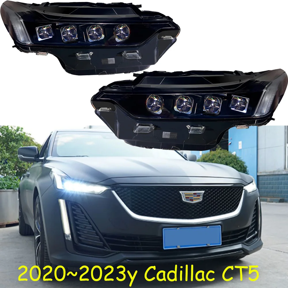 

Автомобильная фара на бампу для Cadillac CT5, все светодиоды 2020 ~ 2023y, автомобильные аксессуары, фара для Cadillac CT5, противотуманная фара