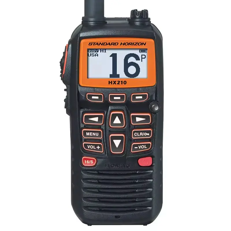 Standard Horizon HX210 Compact IPX8 Marine Radio | 5W Powerful, 70dB Channel Selectivity, Ultra-Sensitive Reception – Small but
