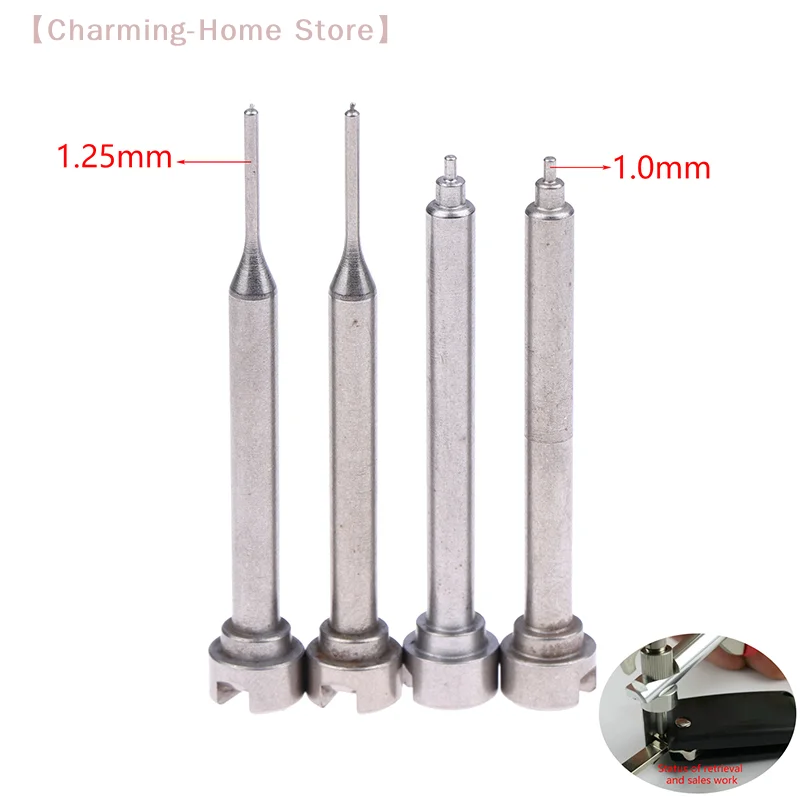 【M】3Pcs 1.0/1.25mm For HUK Folding Key Split Replacement Pin Folding Key Remote Control Pin Pliers Tool