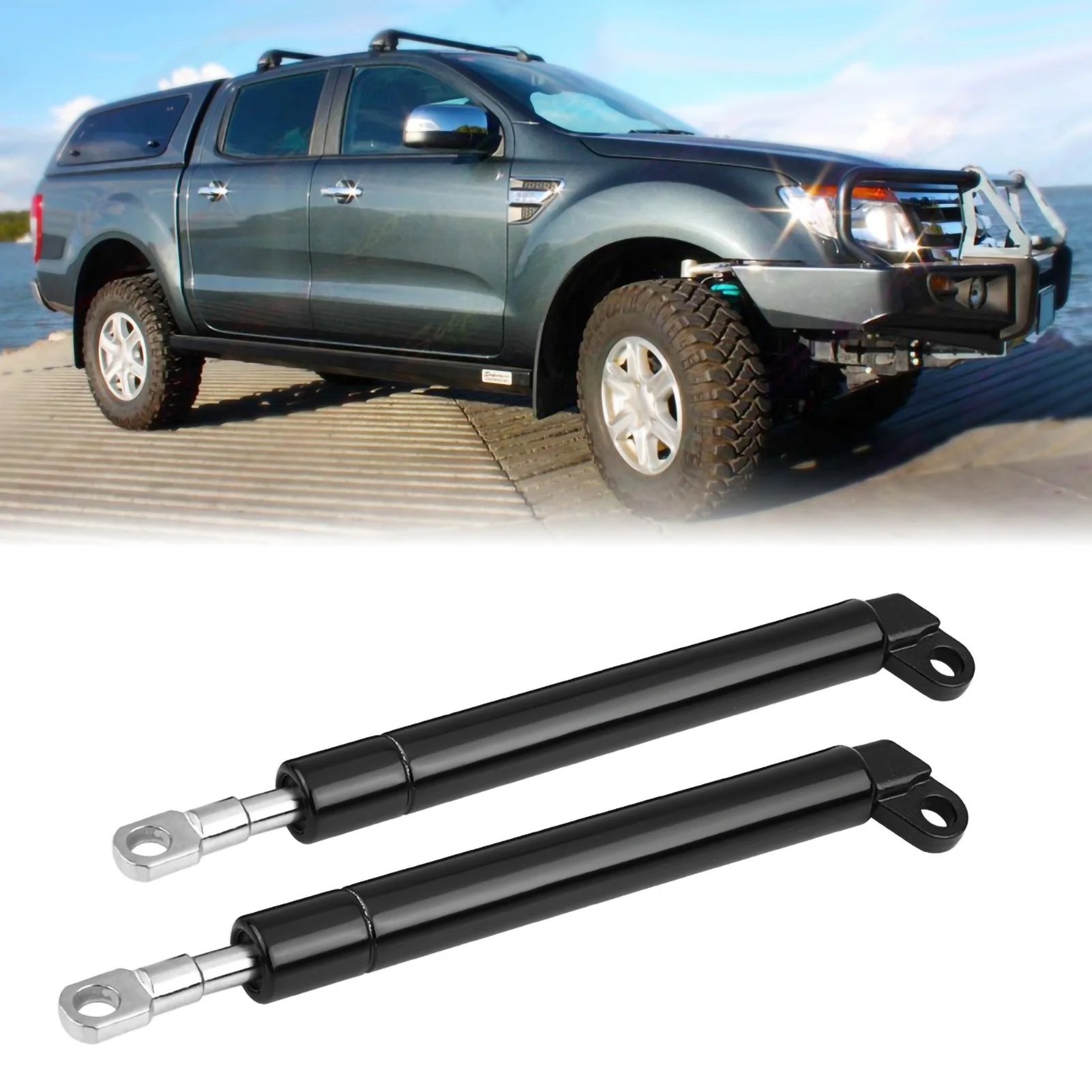 Rear Tailgate Hood Gas Struts Lift Spring Support Lifters For Mazda BT‑50 Ford PX Ranger 2012-2018