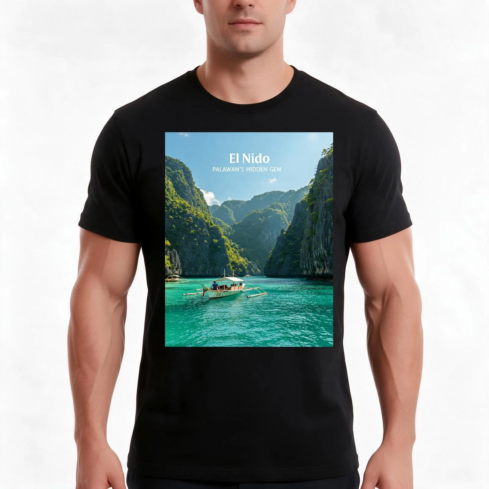 El Nido: Palawan's hidden gem T-Shirt Summer Casual Cotton Tee Oversized Streetwear Tops Vintage Graphic Print 100% Cotton