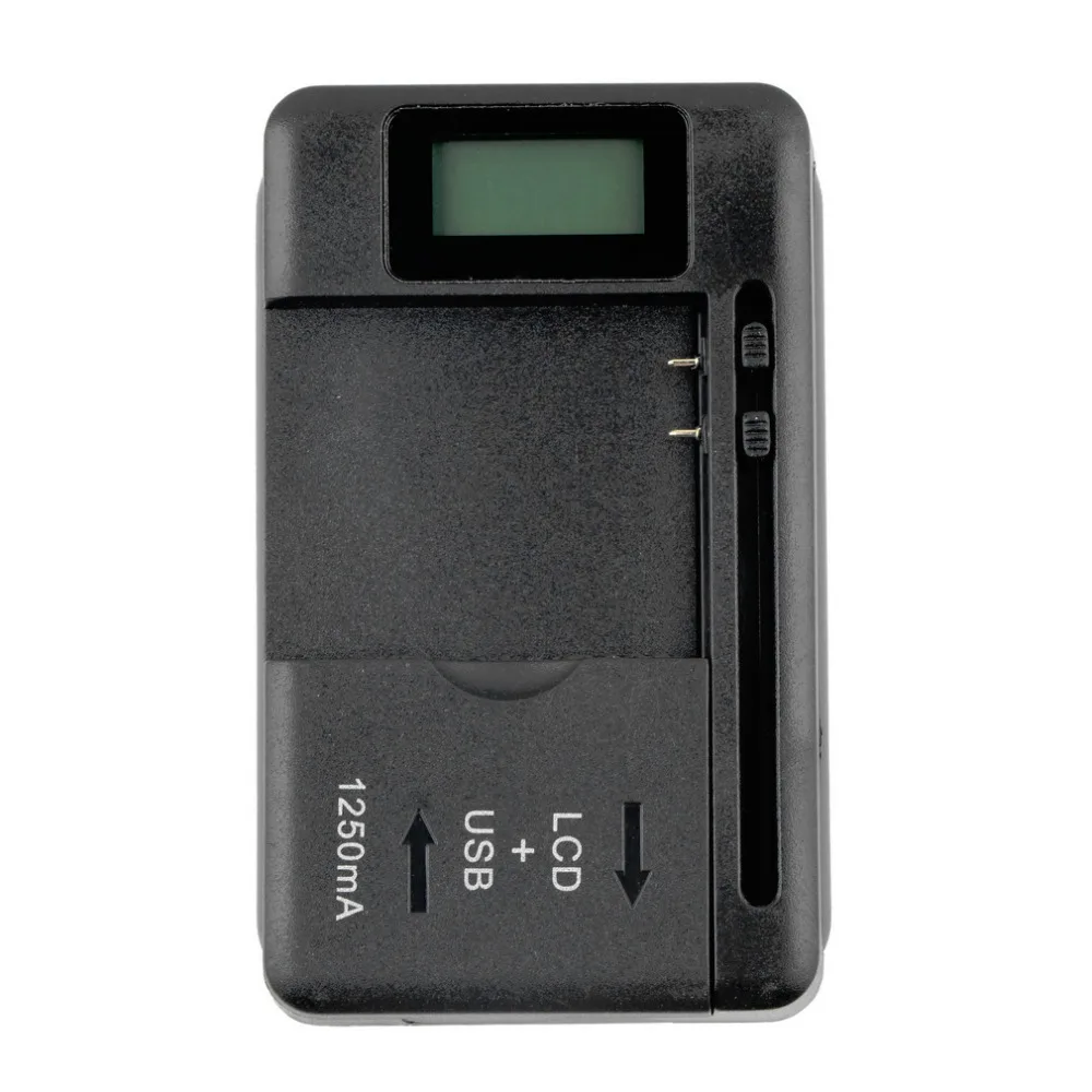 Mobile Universal Battery Charger LCD Indicator Screen For Phones USB-Port Convenient Interchanging For Spare Batteries US Plug