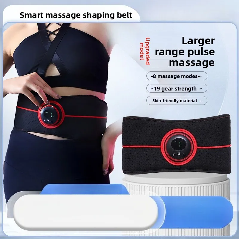 

Массажный пояс, интеллектуальный вибрационный импульсный электрический нагрев, горячий компресс, массажер для талии, Ems, инструмент для фитнеса живота