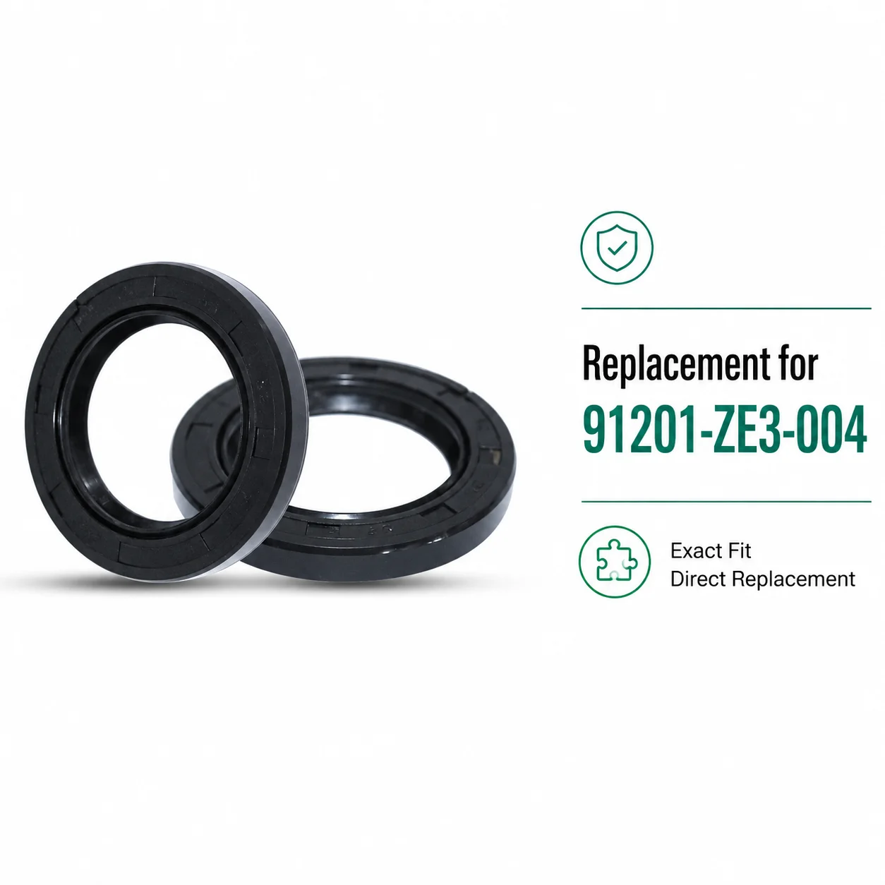 2PCS Crankshaft Oil Seal 35x52x7mm Replacement For Honda GX340 GX390 188F 11HP 13HP Engine Water Pump Generator 91201-ZE3-004