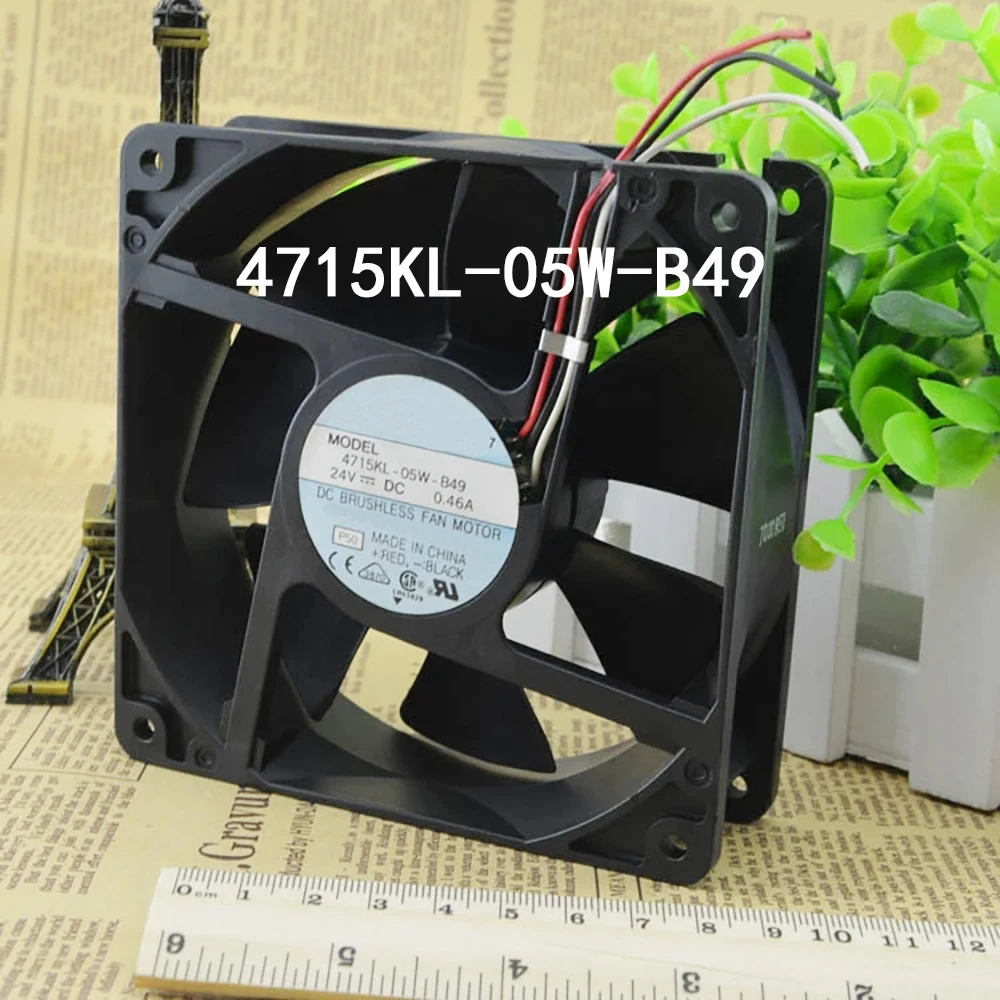 Low-Energy Case cooling Silent Axial flow 4715KL-05W-B49 24VDC 0.46A 120*120*38mm high air volume Server Fan