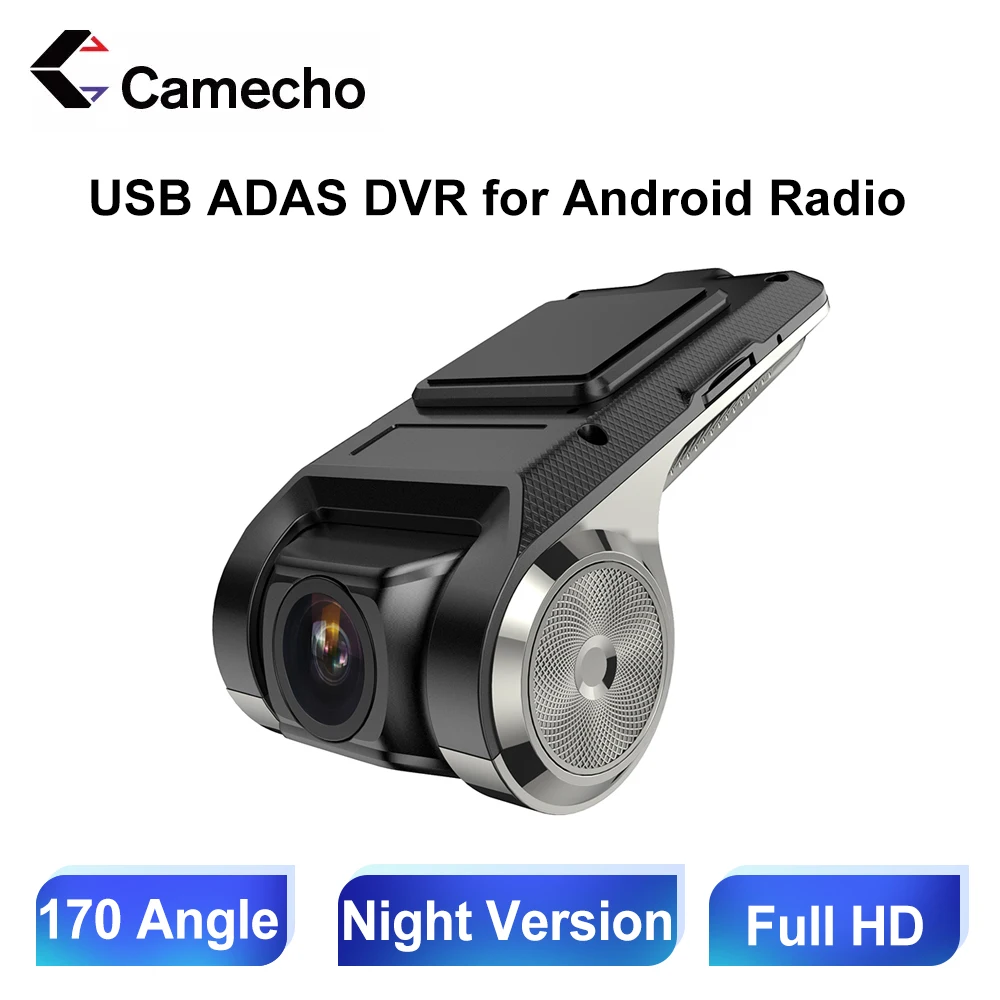 Camecho HD 720P Car Camera Recorder ADAS G-sensor Recorde Dash Camera For Android Recorder Dash Cam Car DVR Camera