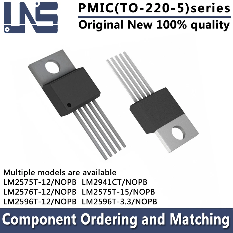 1pcs LM2941CT/NOPB LM2575T-12/NOPB LM2575T-15/NOPB LM2576T-12/NOPB LM2596T-12/NOPB LM2596T-3.3/NOPB TO-220-5 PMIC