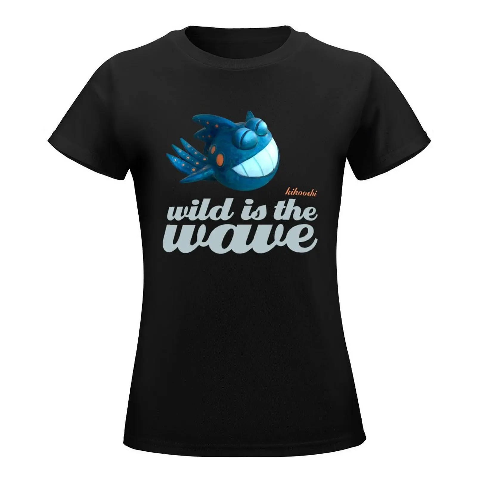 Wild is the wave T-Shirt cute clothes korean fashion plain t shirts for Women