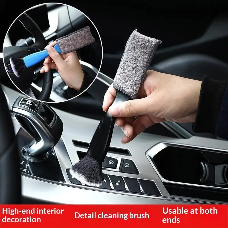 Portable Double Head Guitar Fingerboard Cleaning Brush Efficient Dust Removal Tool for Music Enthusiasts Guitar Care Accessory