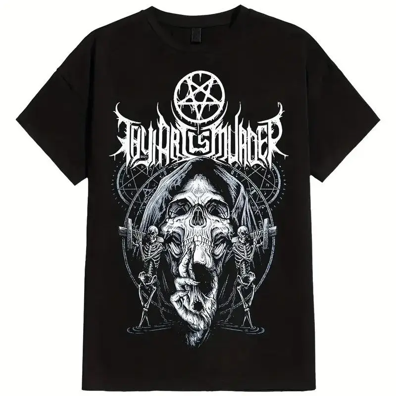 [Vintage Charm] Thy Art Is Murder Skull Pentagram Graphic Tee
