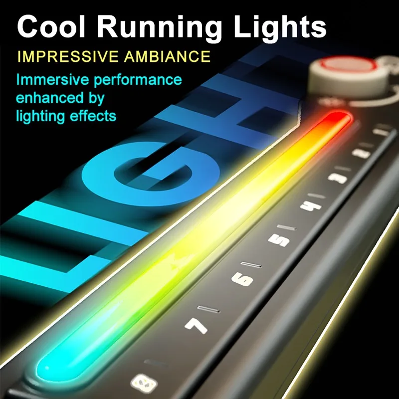 Multifunctional Stringless Electric Guitar Foldable DJ Guitar with Ambient Light Bluetooth Connectivity Musical Instrument Gift