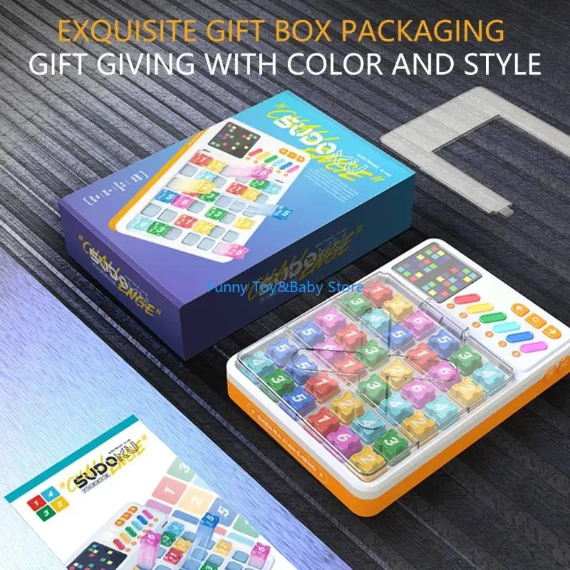 音声ガイダンスと子供向けの3500パズルを備えた教育の数独演習トレーナー6〜12 C90B