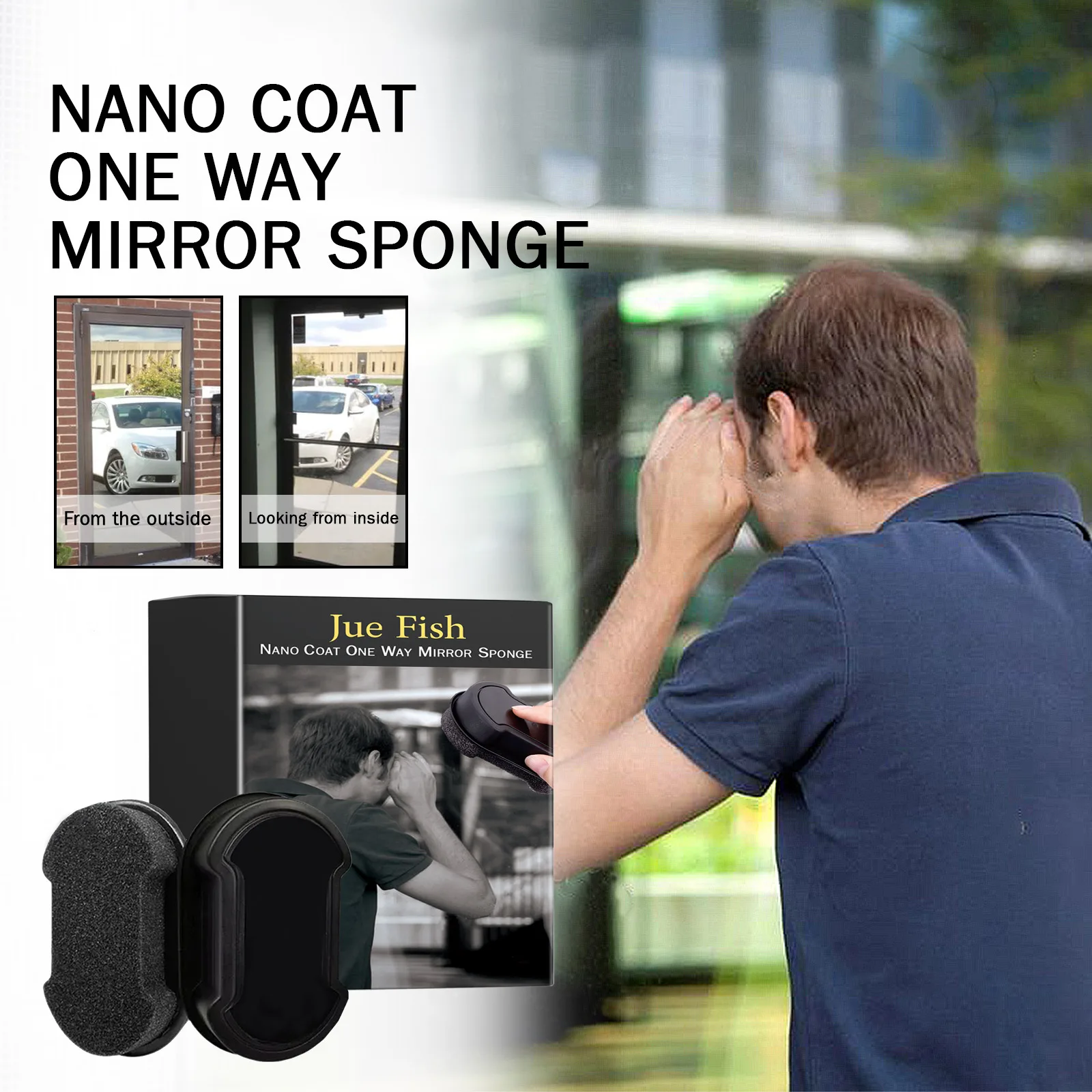 إسفنجة تنظيف الزجاج المضادة للزجاج المعزول من الضوء مخصصة لحماية الخصوصية في السيارات والمنزل فعالة ضد السرقة #3