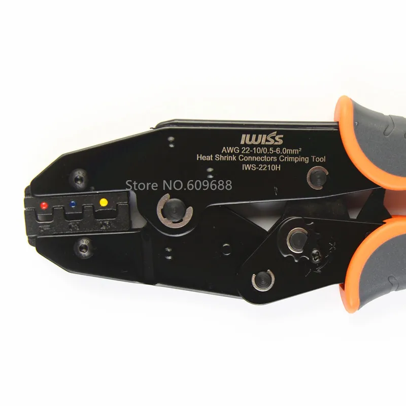 WISS IWS-2210H Crimping pliers kit Heat Shrink Connectors Crimping Tool with 120pcs Heat Shrink Connectors from AWG22-10