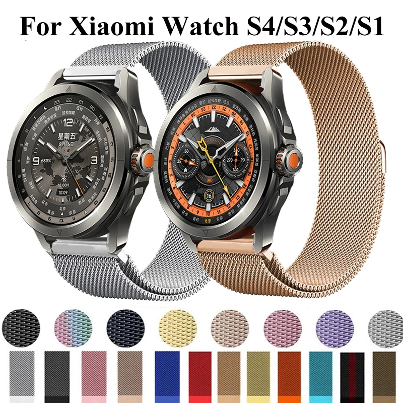 22 mm magnetisches Milanaise-Loop-Band, Metallarmband für Xiaomi Watch 2Pro/Mi Color 2
